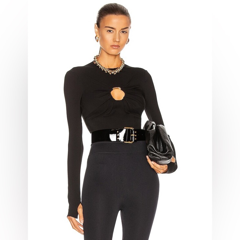 VERSACE One Piece 
 O Ring Bodysuit In Black NWT